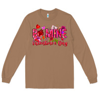 Toasted Coconut Be Mine Valentines Day Long Sleeve Tee - CowhideDigitalArt