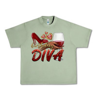 Oil Green birthday diva Urban Heavy Tee - BundleAndBundleShop