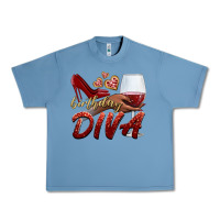 Pebble Blue birthday diva Urban Heavy Tee - BundleAndBundleShop