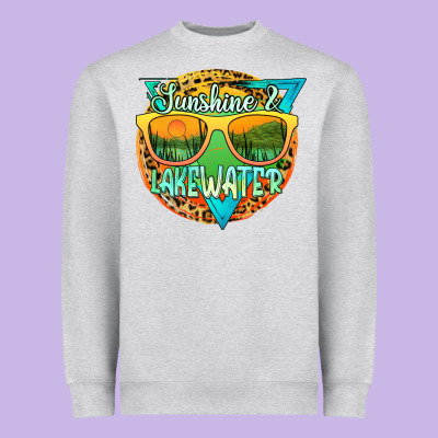 Sunshine & Lakewater Heavyweight Sweatshirt Designed By Jahusdesignshop