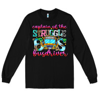 Black captain of the struggle bus bus Long Sleeve Tee - CowhideDigitalArt