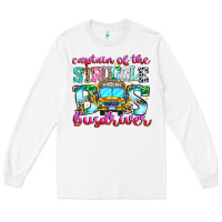 White captain of the struggle bus bus Long Sleeve Tee - CowhideDigitalArt