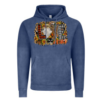 Vintage Denim Love Fall Vintage Hoodie - CowhideDigitalArt