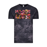Cloud Black my dog is my valentine Vintage Tee - FaDigitalArtStudio
