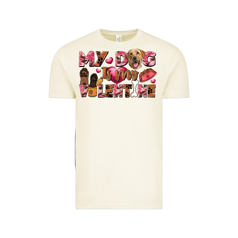 My Dog Is My Valentine Vintage Tee by FaDigitalArtStudio | Teevron