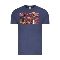 Vintage Denim my dog is my valentine Vintage Tee - FaDigitalArtStudio