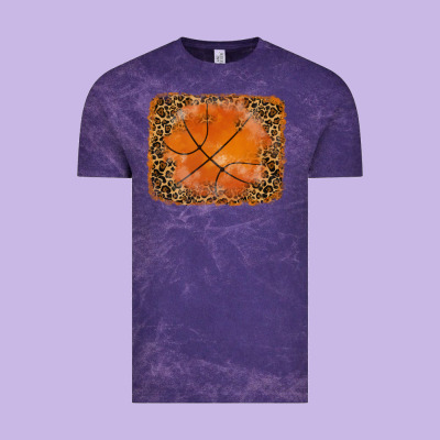 Glitter Leopard Basketball Background Vintage Tee Designed By Ranaportraitstore