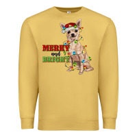 Merry And Bright Chihuahua Premium Sweatshirt | Teevron