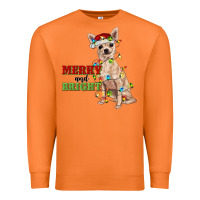 Carrot merry and bright chihuahua Premium Sweatshirt - RanaPortraitStore