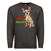 Smoke merry and bright chihuahua Premium Sweatshirt - RanaPortraitStore