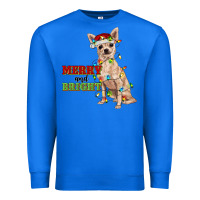 True Royal merry and bright chihuahua Premium Sweatshirt - RanaPortraitStore