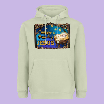 Happy Birthday Jesus Heavyweight Hoodie Designed By Ranaportraitstore