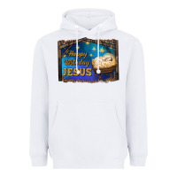 White happy birthday jesus Heavyweight Hoodie - RanaPortraitStore