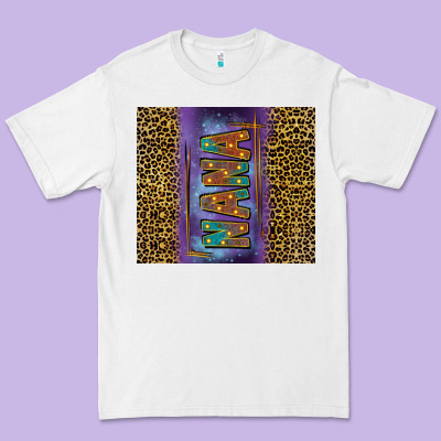 Leopard Nana Tumbler Premium Tee Designed By Fadigitalartstudio
