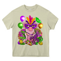 Mossy Mardi Gras Pig Heavy Core Tee - HowdyJamesFarm