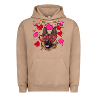 Pigment Burro valentine's german shepherd Urban Hoodie - RanaPortraitStore
