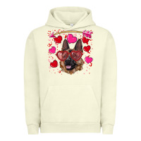 Pigment Pistachio valentine's german shepherd Urban Hoodie - RanaPortraitStore