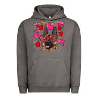 Pigment Tornado valentine's german shepherd Urban Hoodie - RanaPortraitStore