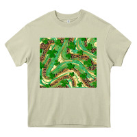 Mossy St. Patrick's Day Shamrock Leopard Heavy Core Tee - RanaPortraitStore