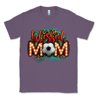 Lavender blessed soccer mom lightbulb letters Classic Tee - OliviaCreatesArt