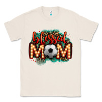 Natural blessed soccer mom lightbulb letters Classic Tee - OliviaCreatesArt