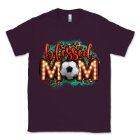 Plum blessed soccer mom lightbulb letters Classic Tee - OliviaCreatesArt