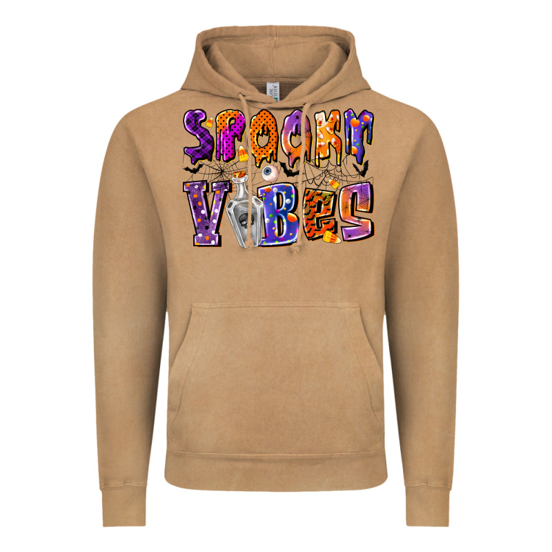 Spooky Vibes Vintage Hoodie by CowhideDigitalArt | Teevron