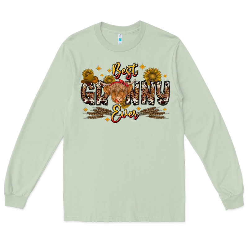 Best Granny Ever Western Theme Long Sleeve Tee by CowhideDigitalArt | Teevron