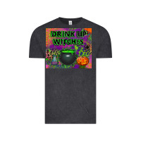 Vintage Black drink up witches tumbler Vintage Tee - BundleAndBundleShop