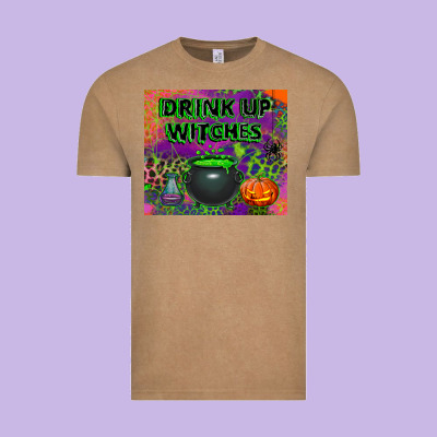 Drink Up Witches Tumbler Vintage Tee Designed By Bundleandbundleshop