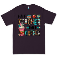 Plum half teacher half coffee Premium Tee - OliviaCreatesArt