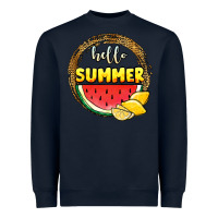 Navy hello summer watermelon Heavyweight Sweatshirt - JahusDesignShop