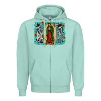 Gemstone Our Lady Of Guadalupe Zipper Hoodie | Teevron