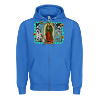 True Royal Gemstone our lady of Guadalupe Zipper Hoodie - JahusDesignShop