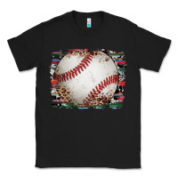 Black sports baseball background Classic Tee - Artiststas