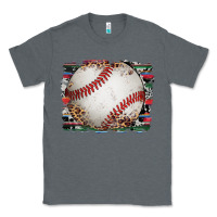 Charcoal Heather sports baseball background Classic Tee - Artiststas