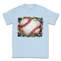 Dusty Blue sports baseball background Classic Tee - Artiststas