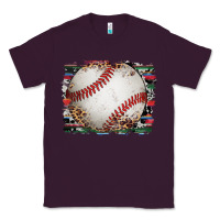 Plum sports baseball background Classic Tee - Artiststas