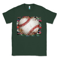 Sports Green sports baseball background Classic Tee - Artiststas
