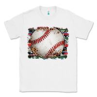 White sports baseball background Classic Tee - Artiststas