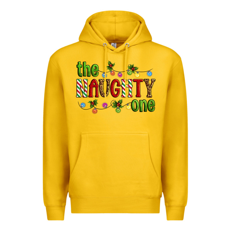 The Naughty One Christmas Premium Hoodie by Artiststas | Teevron