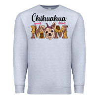 Heather Grey western chihuahua mom Premium Sweatshirt - RanaPortraitStore