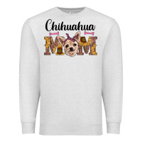 Oatmeal Heather western chihuahua mom Premium Sweatshirt - RanaPortraitStore
