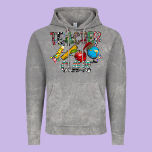 Teacher Calus Vintage Hoodie Designed By Cowhidedigitalart
