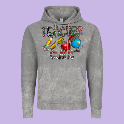 Teacher Calus Vintage Hoodie Designed By Cowhidedigitalart
