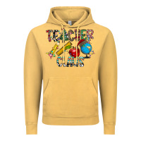 Vintage Mustard Teacher Calus Vintage Hoodie - CowhideDigitalArt