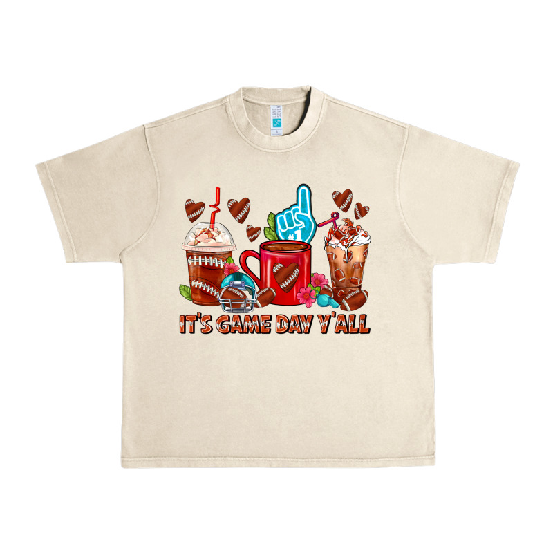 American Football Coffee Cups Urban Heavy Tee by FaDigitalArtStudio | Teevron