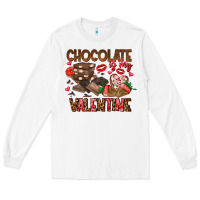 White Chcolate is my Valentine Long Sleeve Tee - CowhideDigitalArt
