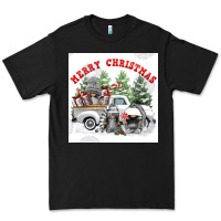 Black merry chrıstmas Premium Tee - FaDigitalArtStudio