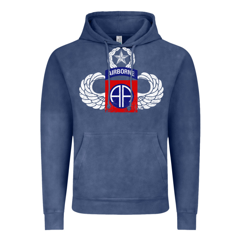 82nd Airborne Div Parachutist Wings And Patch - Distressed Vintage Hoodie by baoMotion | Teevron